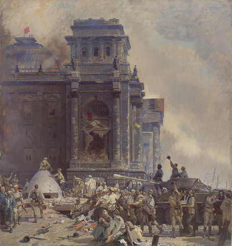 《胜利，柏林1945年》-玛查里斯基D.K.-1947-布面油画-203×190cm-国立特列恰科夫画廊藏