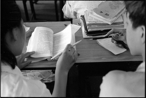 1986年7月,北京171中学教室。 1986年7月,北京171中学教室。