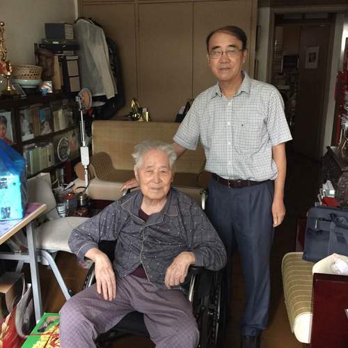 朱金晨与白桦合影