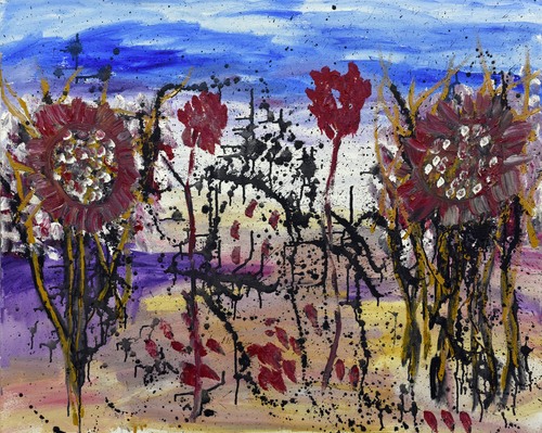 海男的画　我的花园100Ｘ80