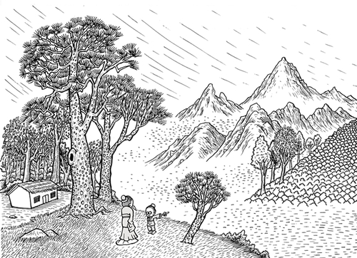 贾岛寻隐者不遇