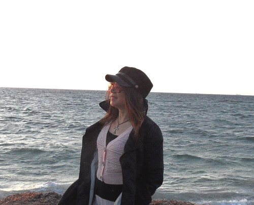 在班加西的地中海边