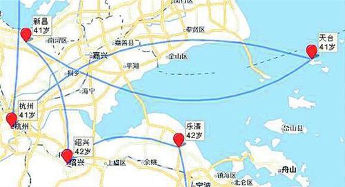 图为:电子地图可查阅诗人一生行迹