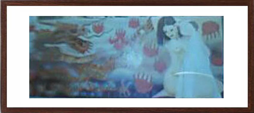 李海林油画作品-龙人